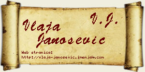 Vlaja Janošević vizit kartica